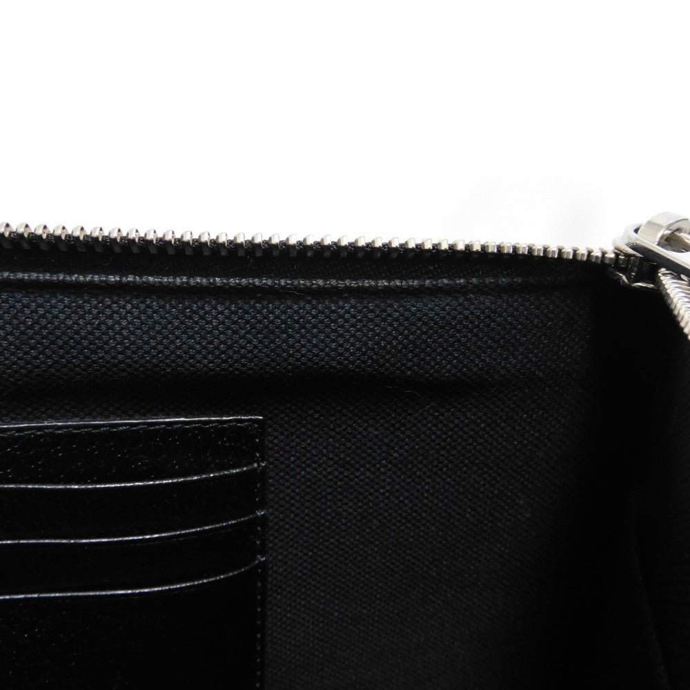 GUCCI Clutch bag 601087 H20BN 1058 GG psychedelic canvas x calf leather (embossed) multicolor Star Double G Black Handle Strap Business Bag GG Psychedelic Pouch mens Used