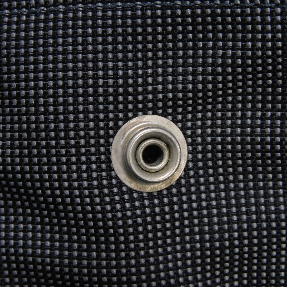 HERMES Tote Bag Nylon canvas (polyamide x polyester) Dark gray H Mark Nylon Canvas Shoulder Bag Serie button Her Line Tote GM unisex(Unisex) Used