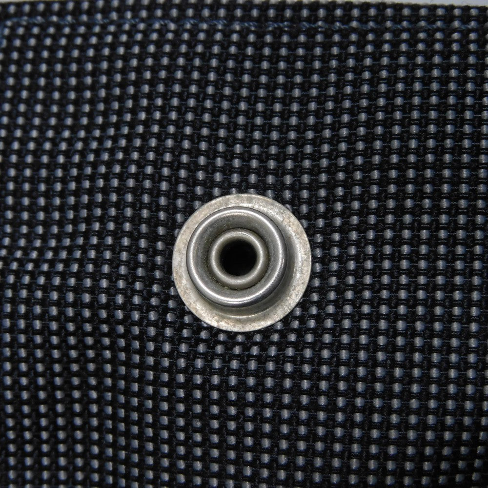 HERMES Tote Bag Nylon canvas (polyamide x polyester) Dark gray H Mark Nylon Canvas Shoulder Bag Serie button Her Line Tote GM unisex(Unisex) Used