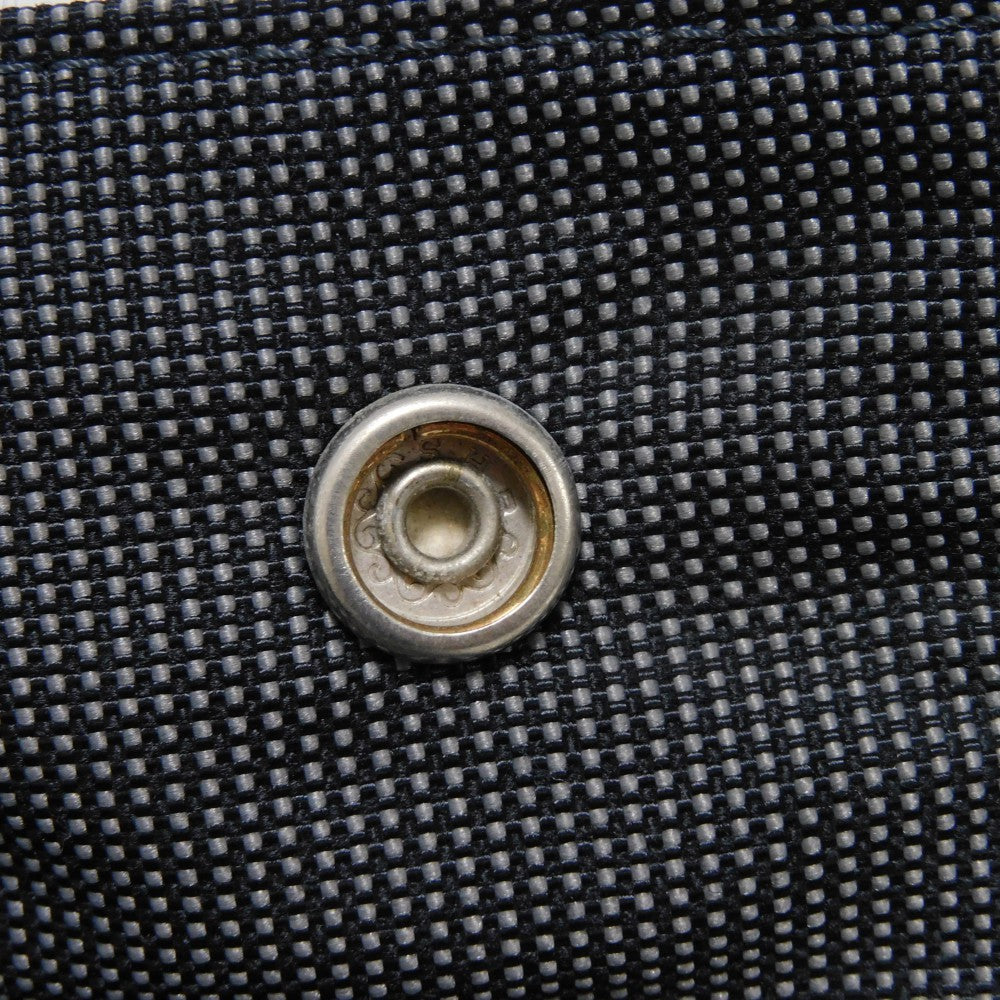 HERMES Tote Bag Nylon canvas (polyamide x polyester) Dark gray H Mark Nylon Canvas Shoulder Bag Serie button Her Line Tote GM unisex(Unisex) Used