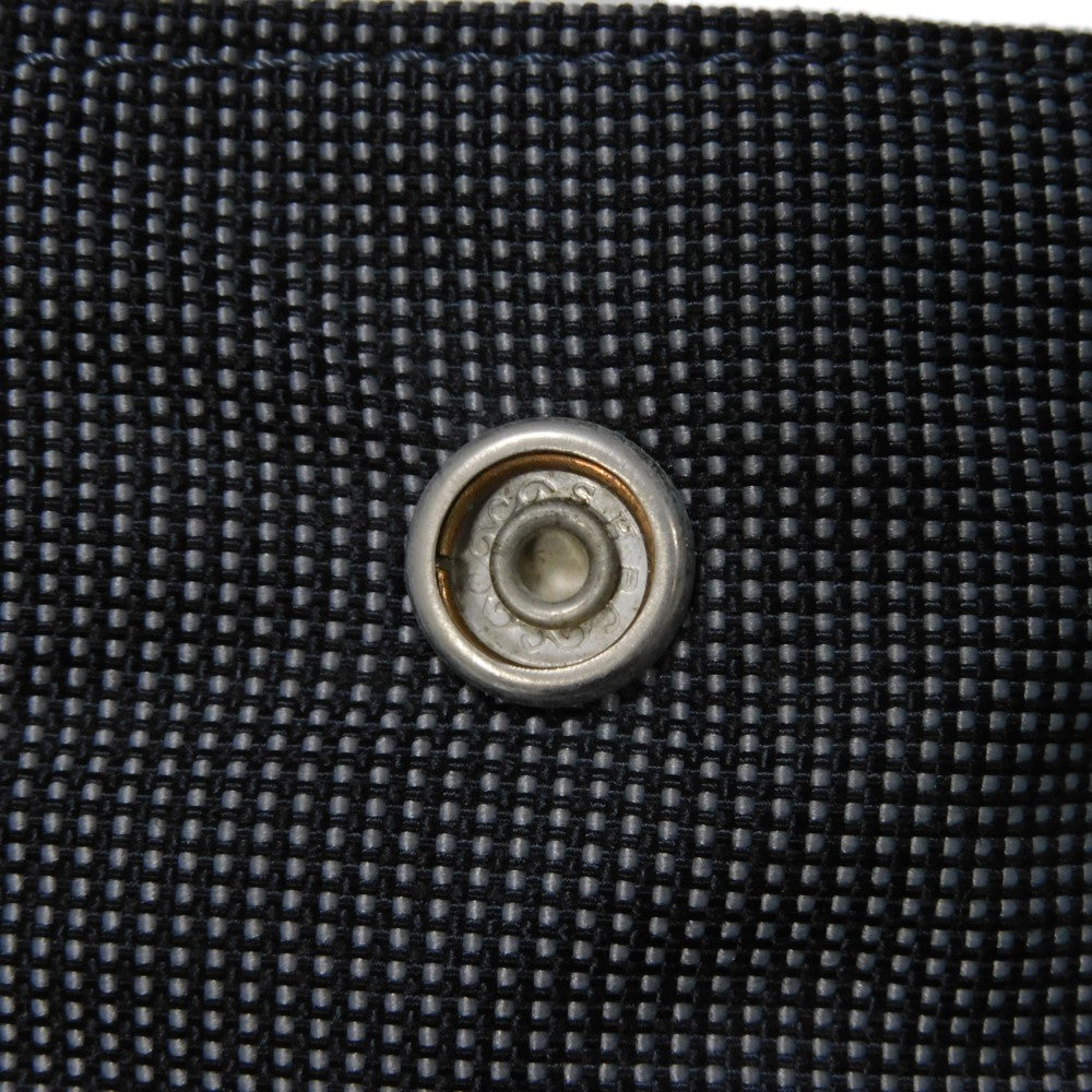 HERMES Tote Bag Nylon canvas (polyamide x polyester) Dark gray H Mark Nylon Canvas Shoulder Bag Serie button Her Line Tote GM unisex(Unisex) Used