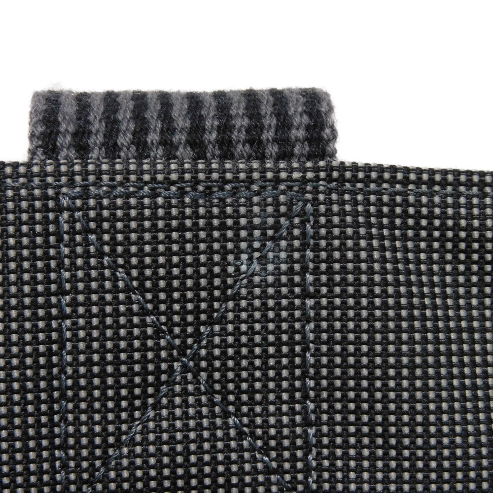 HERMES Tote Bag Nylon canvas (polyamide x polyester) Dark gray H Mark Nylon Canvas Shoulder Bag Serie button Her Line Tote GM unisex(Unisex) Used