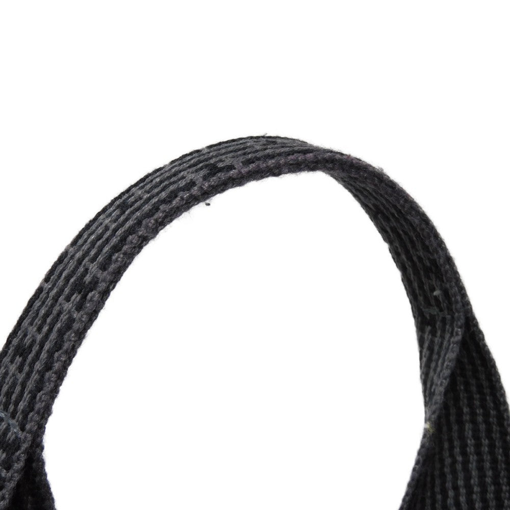 HERMES Tote Bag Nylon canvas (polyamide x polyester) Dark gray H Mark Nylon Canvas Shoulder Bag Serie button Her Line Tote GM unisex(Unisex) Used