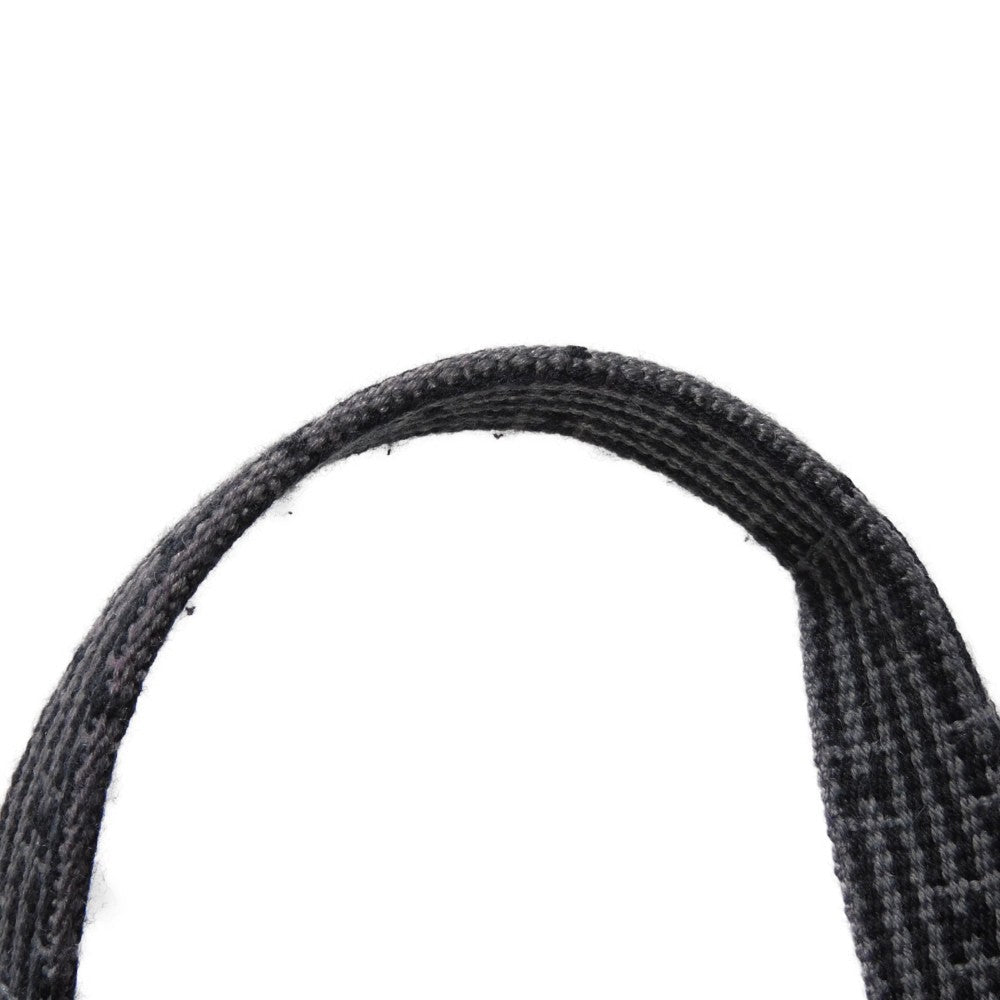 HERMES Tote Bag Nylon canvas (polyamide x polyester) Dark gray H Mark Nylon Canvas Shoulder Bag Serie button Her Line Tote GM unisex(Unisex) Used