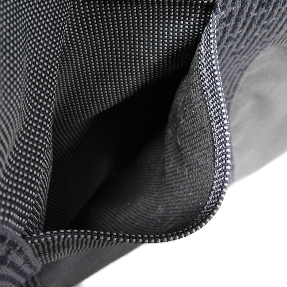 HERMES Tote Bag Nylon canvas (polyamide x polyester) Dark gray H Mark Nylon Canvas Shoulder Bag Serie button Her Line Tote GM unisex(Unisex) Used