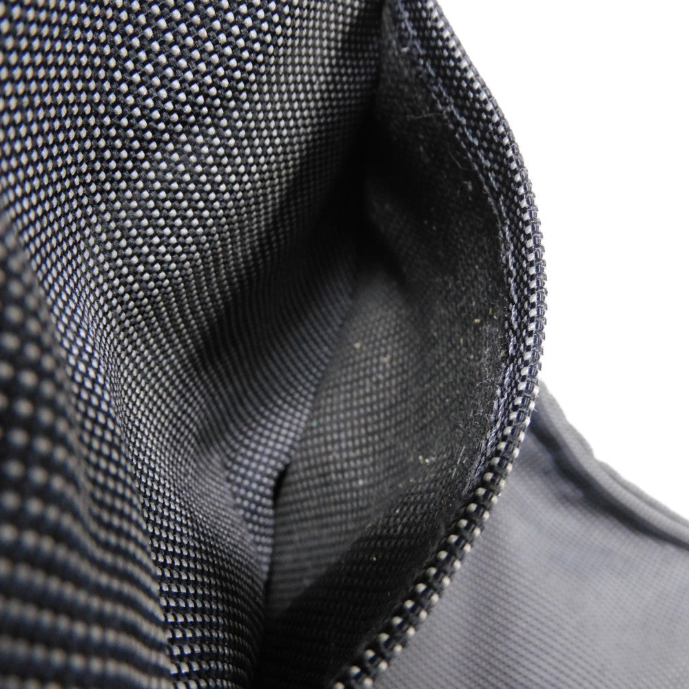 HERMES Tote Bag Nylon canvas (polyamide x polyester) Dark gray H Mark Nylon Canvas Shoulder Bag Serie button Her Line Tote GM unisex(Unisex) Used
