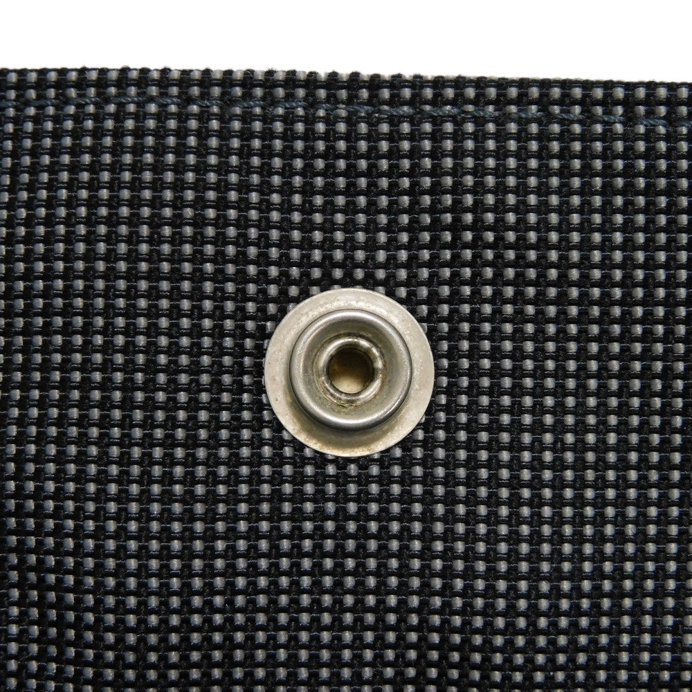 HERMES Tote Bag Nylon canvas (polyamide x polyester) Dark gray H Mark Nylon Canvas Shoulder Bag Serie button Her Line Tote GM unisex(Unisex) Used