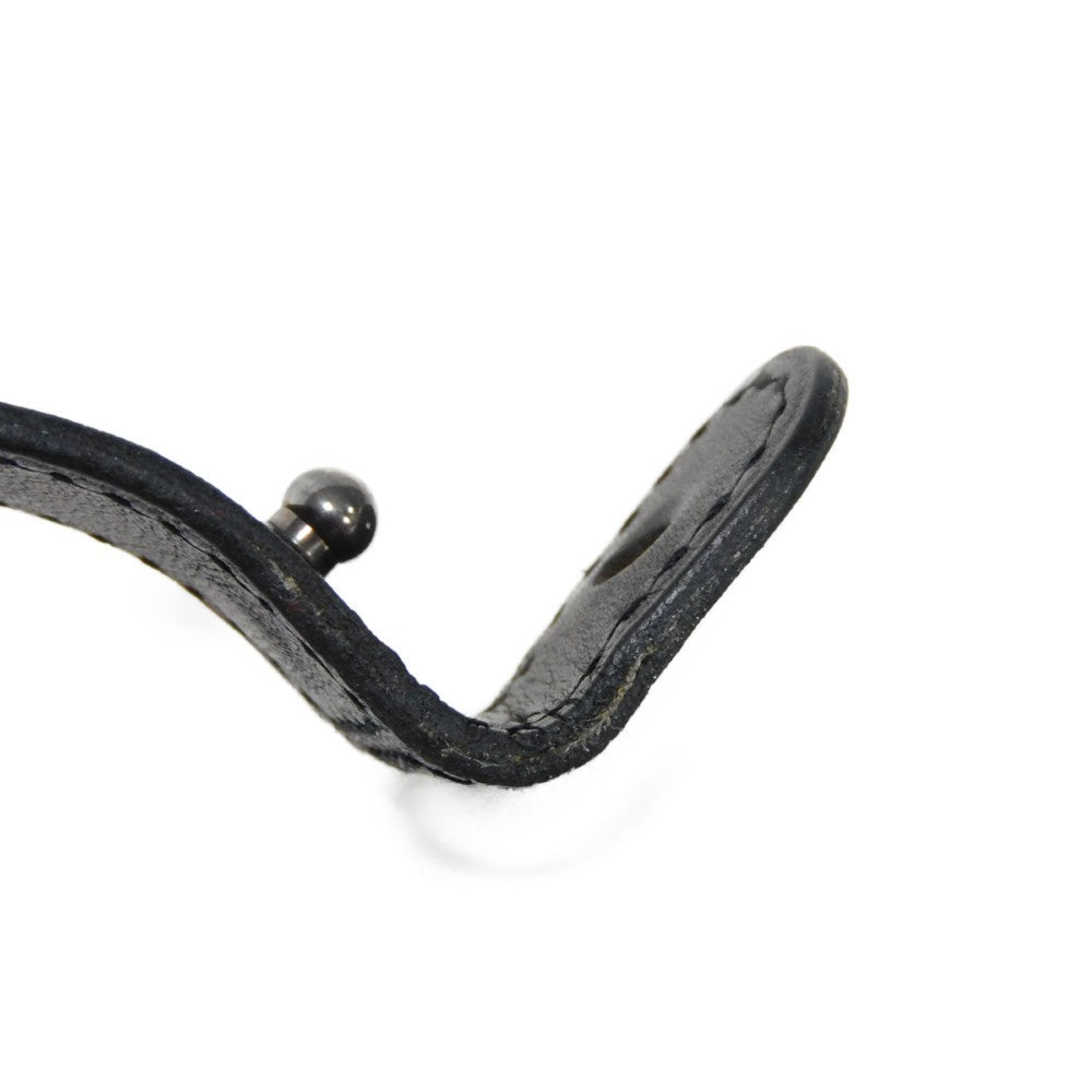 HERMES bracelet 925 black S African Saharan Ethnic Hand Carved Box Calf native Turreg unisex(Unisex) Used