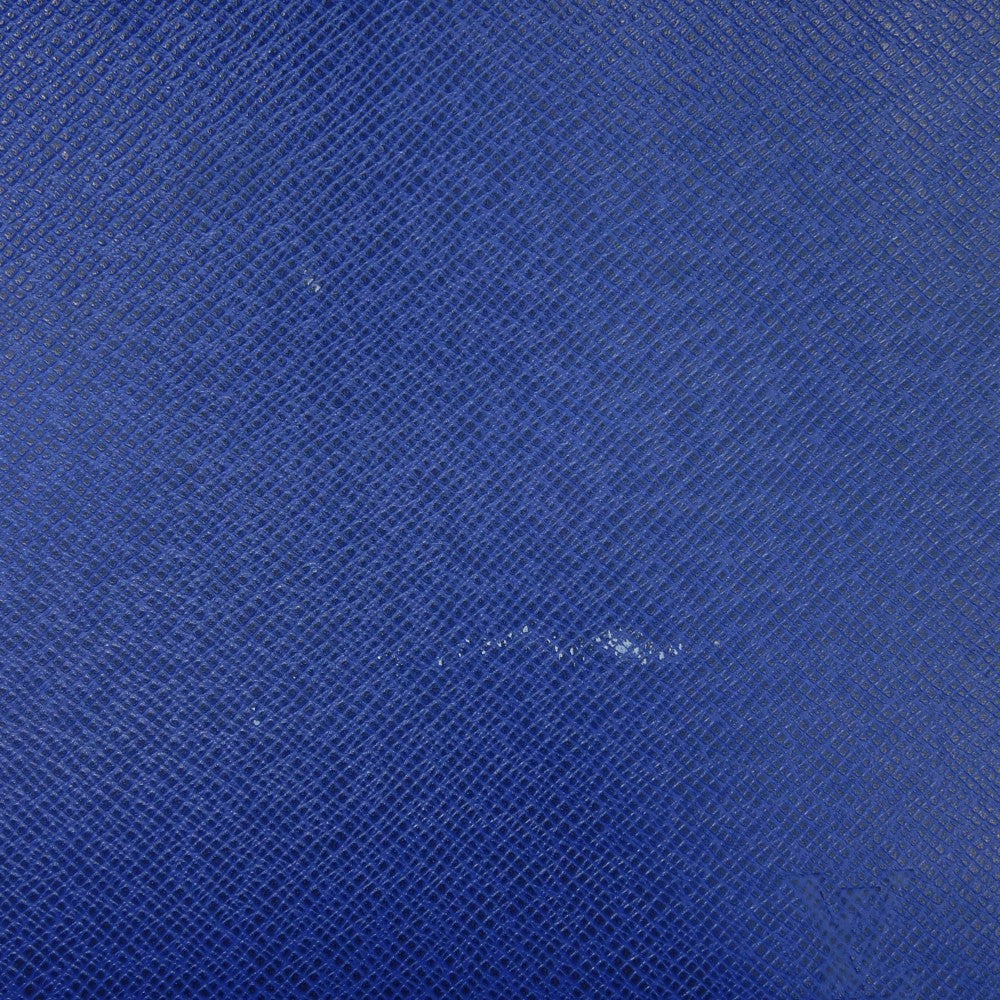 LOUIS VUITTON Clutch bag M30575  Taiga leather (stamped) cobalt LV logo embossed blue business bag Taiga Pochette Voyage MM mens Used