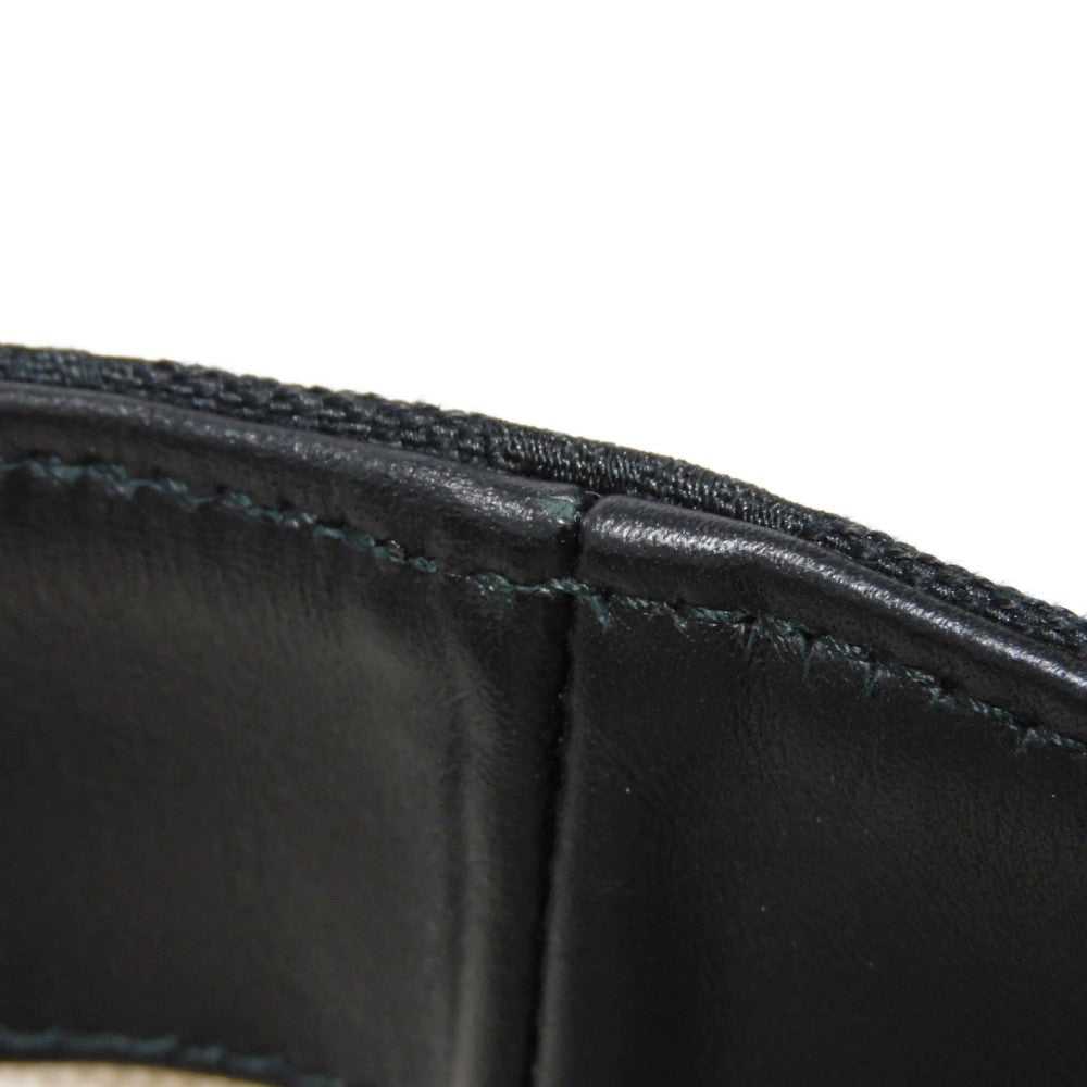 GUCCI Tote Bag 308927 GG canvas x calf leather black Green Red Shoulder Bag Sherry line Web stripe large tote unisex(Unisex) Used
