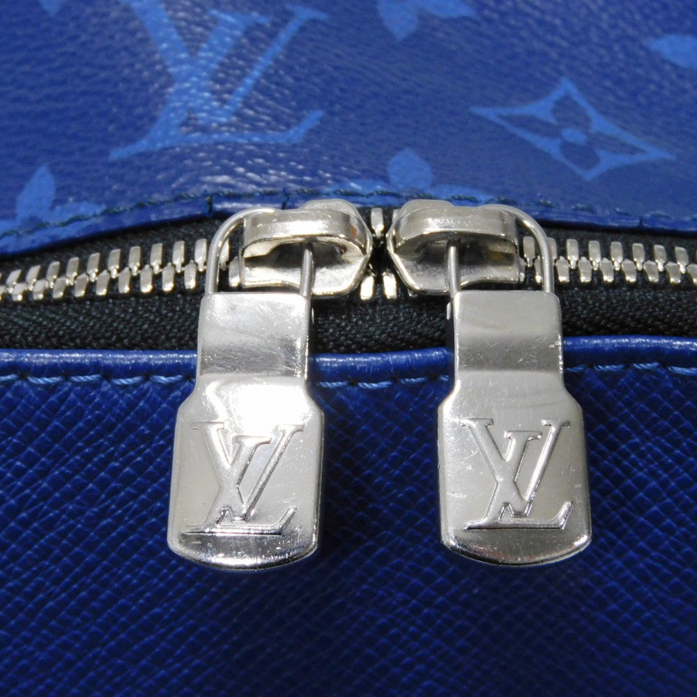 LOUIS VUITTON Backpack M30229 Taiga leather x monogram canvas cobalt Taiga Lama Monogram Discovery PM
