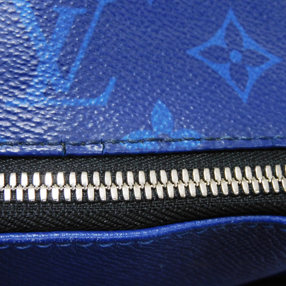 LOUIS VUITTON Backpack M30229 Taiga leather x monogram canvas cobalt Taiga Lama Monogram Discovery PM