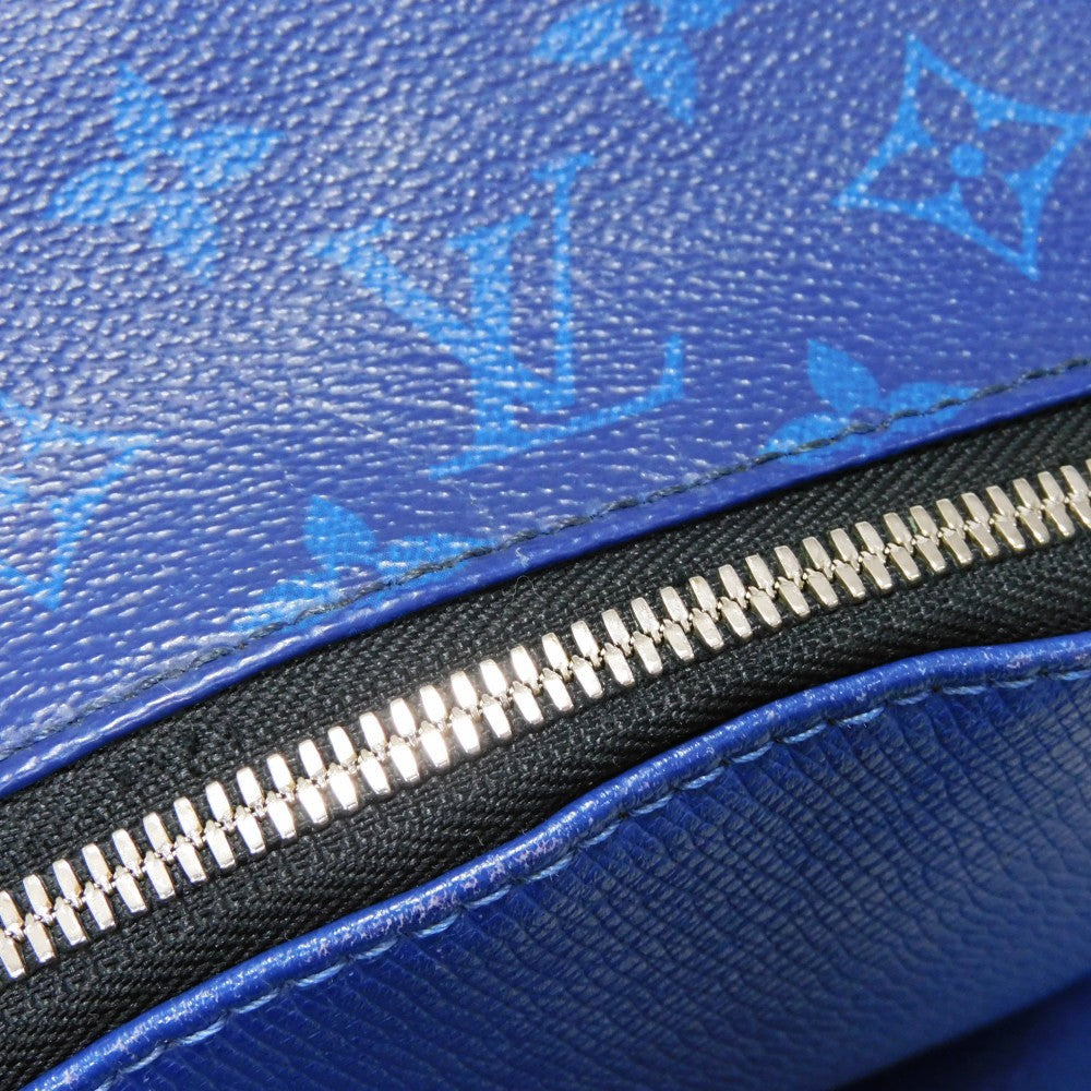 LOUIS VUITTON Backpack M30229 Taiga leather x monogram canvas cobalt Taiga Lama Monogram Discovery PM