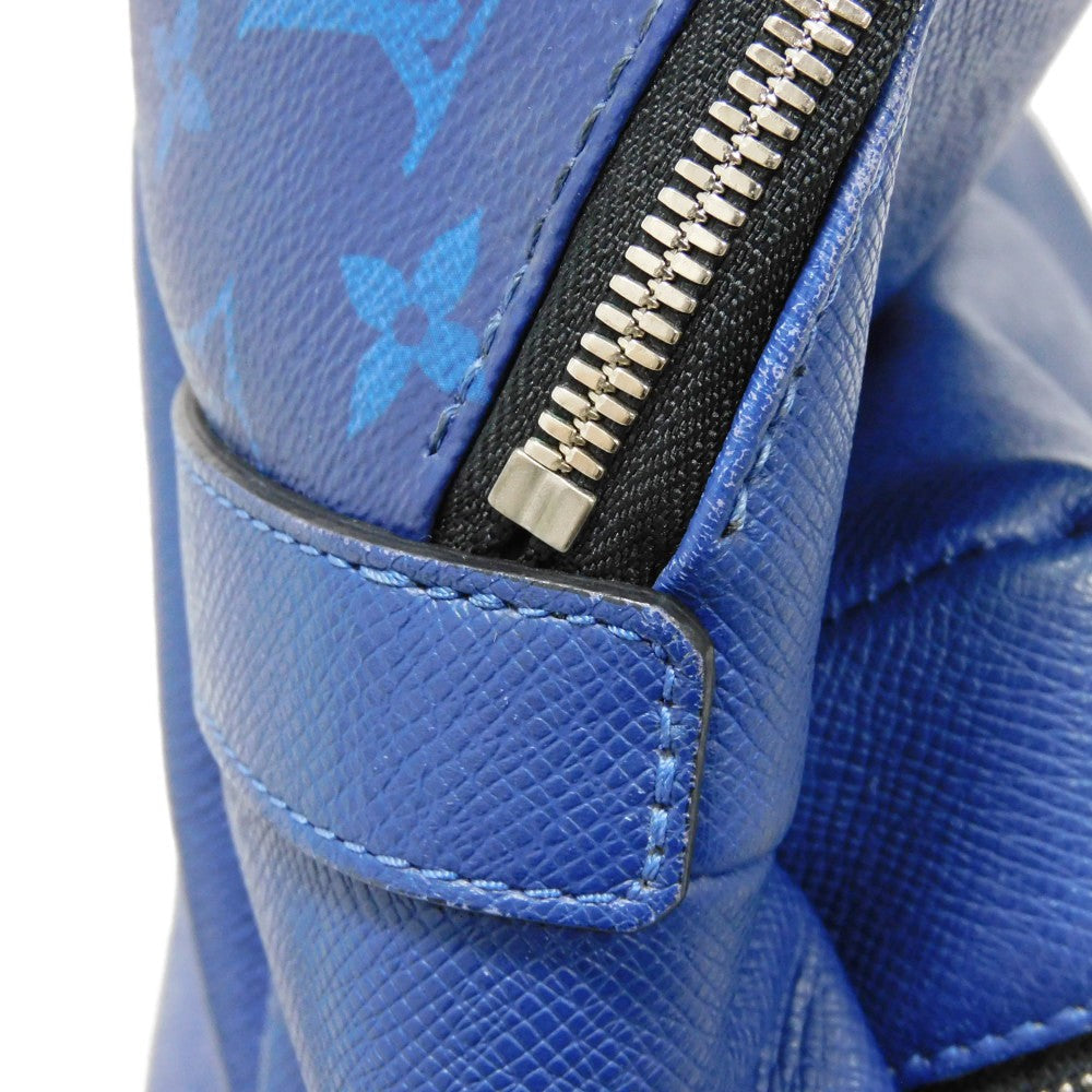 LOUIS VUITTON Backpack M30229 Taiga leather x monogram canvas cobalt Taiga Lama Monogram Discovery PM