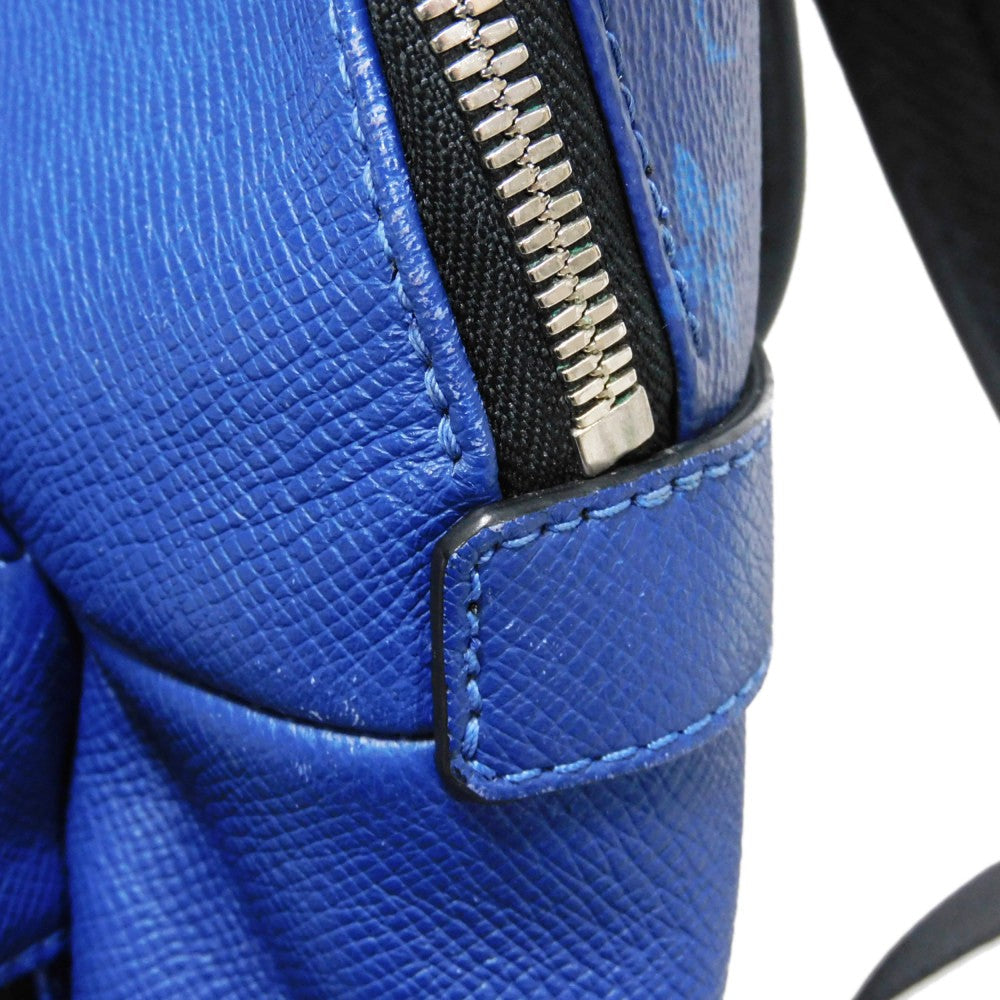 LOUIS VUITTON Backpack M30229 Taiga leather x monogram canvas cobalt Taiga Lama Monogram Discovery PM