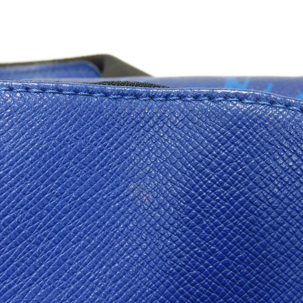 LOUIS VUITTON Backpack M30229 Taiga leather x monogram canvas cobalt Taiga Lama Monogram Discovery PM
