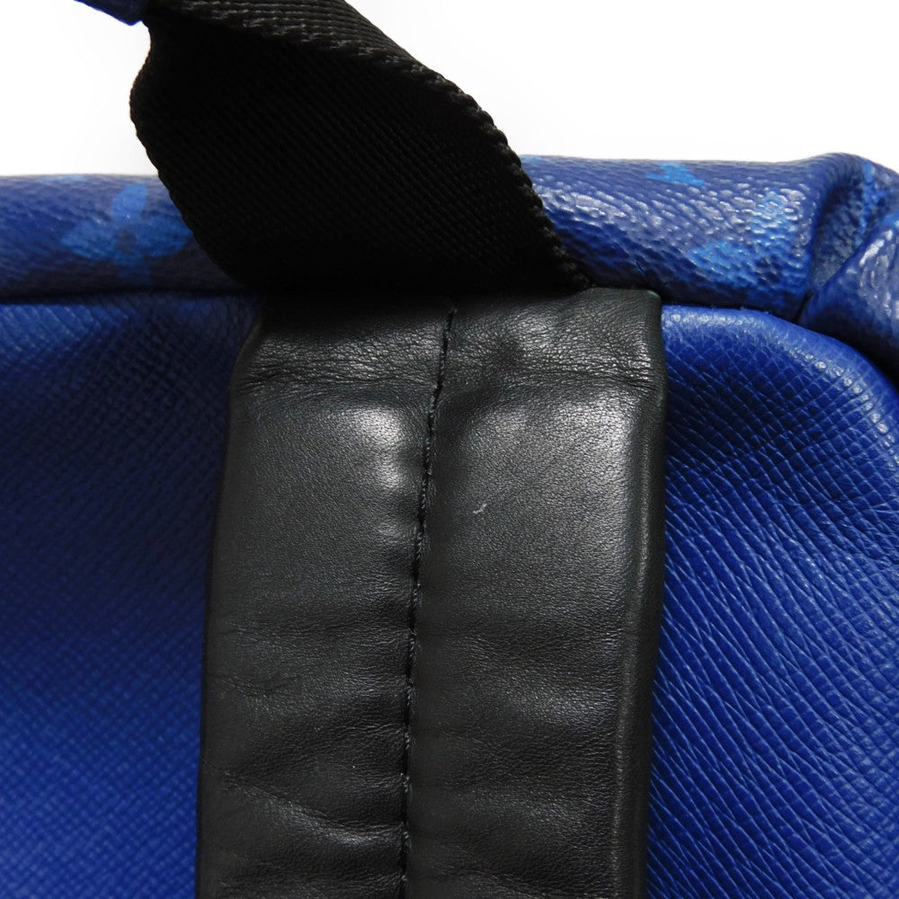 LOUIS VUITTON Backpack M30229 Taiga leather x monogram canvas cobalt Taiga Lama Monogram Discovery PM