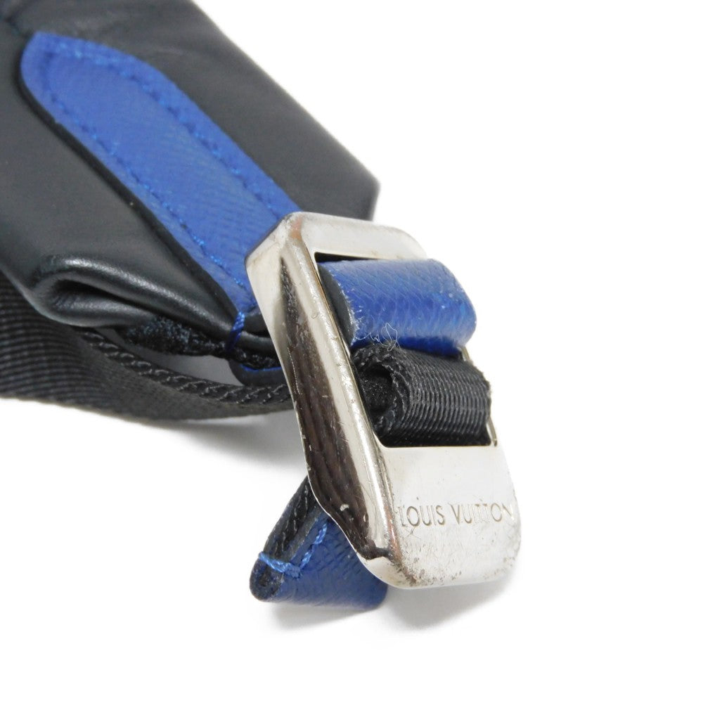 LOUIS VUITTON Backpack M30229 Taiga leather x monogram canvas cobalt Taiga Lama Monogram Discovery PM