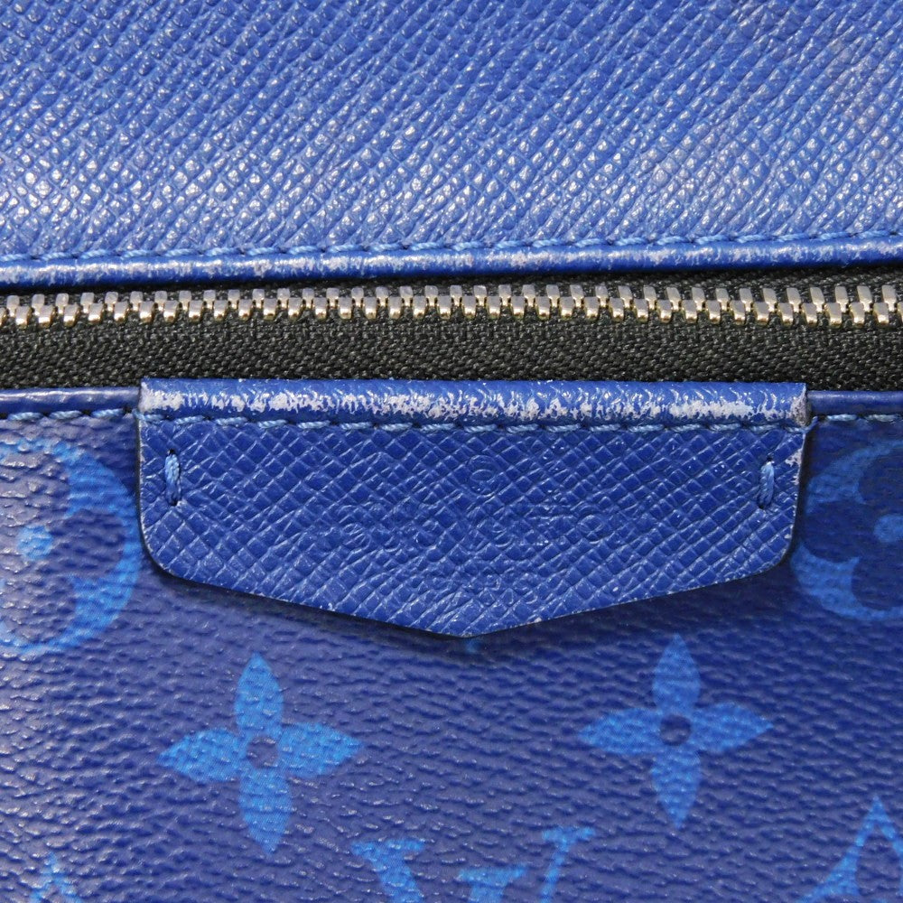 LOUIS VUITTON Backpack M30229 Taiga leather x monogram canvas cobalt Taiga Lama Monogram Discovery PM