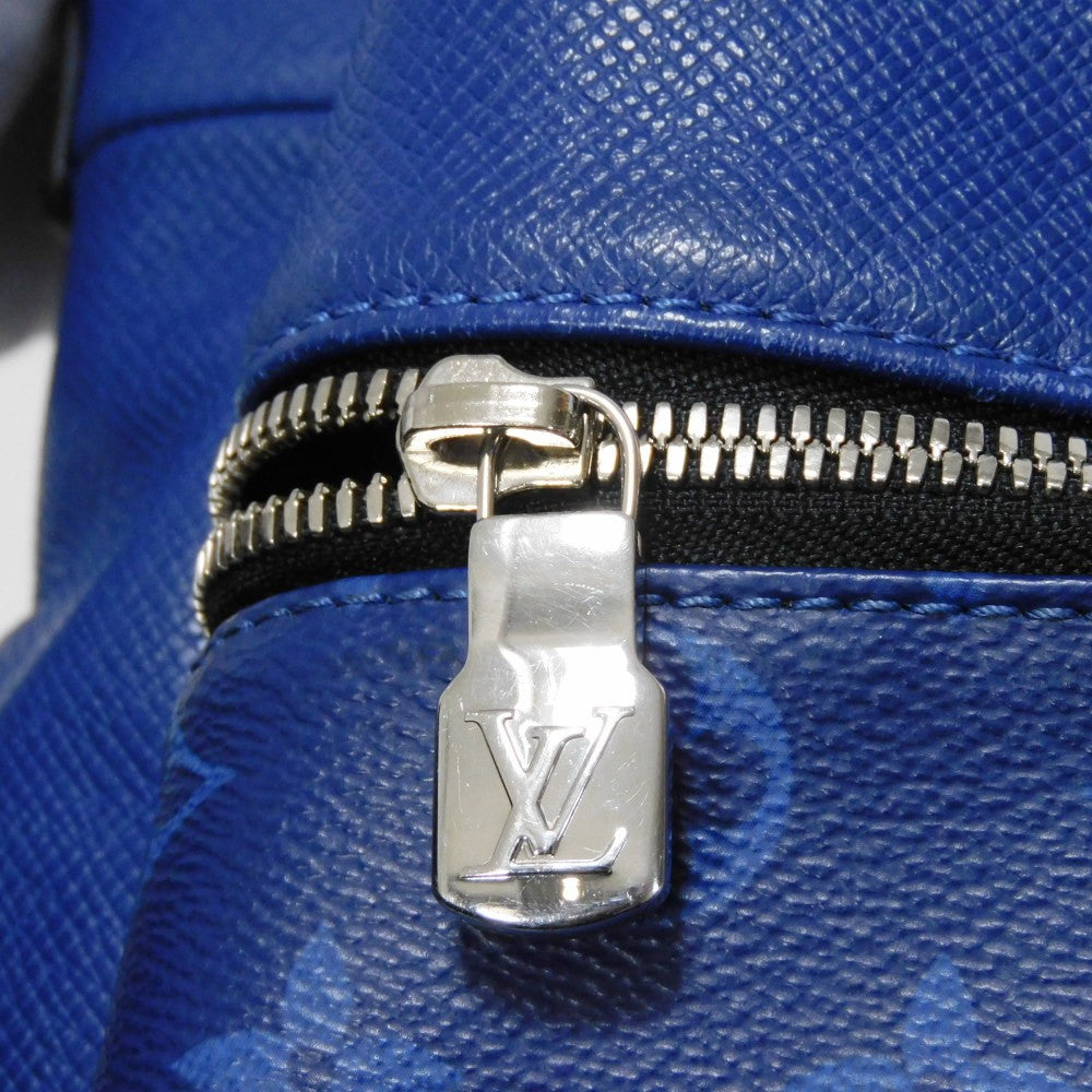LOUIS VUITTON Backpack M30229 Taiga leather x monogram canvas cobalt Taiga Lama Monogram Discovery PM