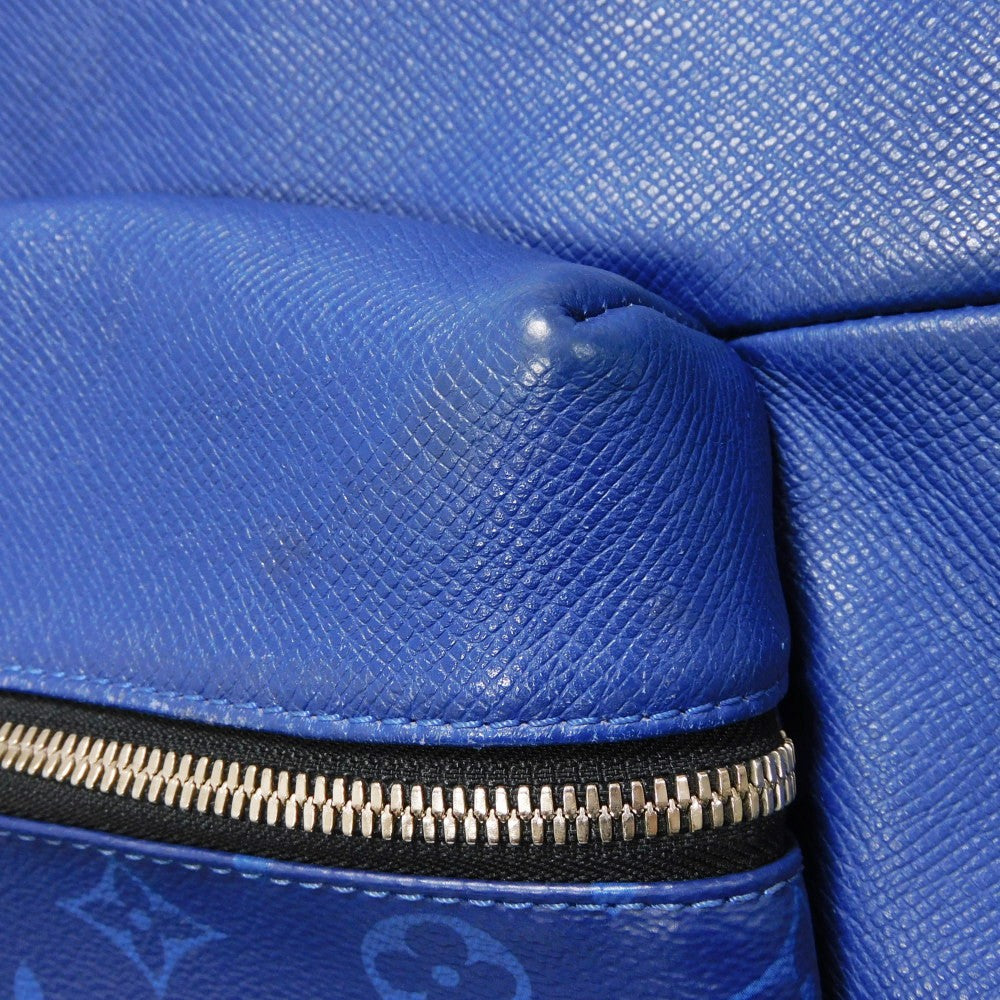 LOUIS VUITTON Backpack M30229 Taiga leather x monogram canvas cobalt Taiga Lama Monogram Discovery PM