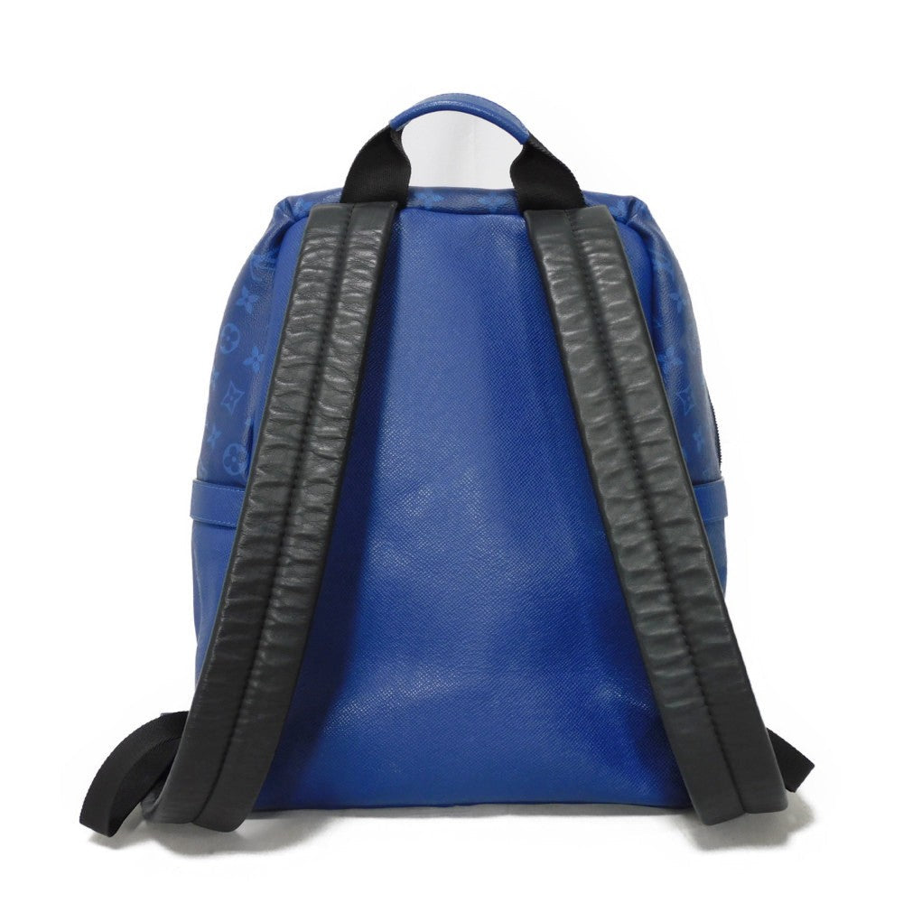 LOUIS VUITTON Backpack M30229 Taiga leather x monogram canvas cobalt Taiga Lama Monogram Discovery PM
