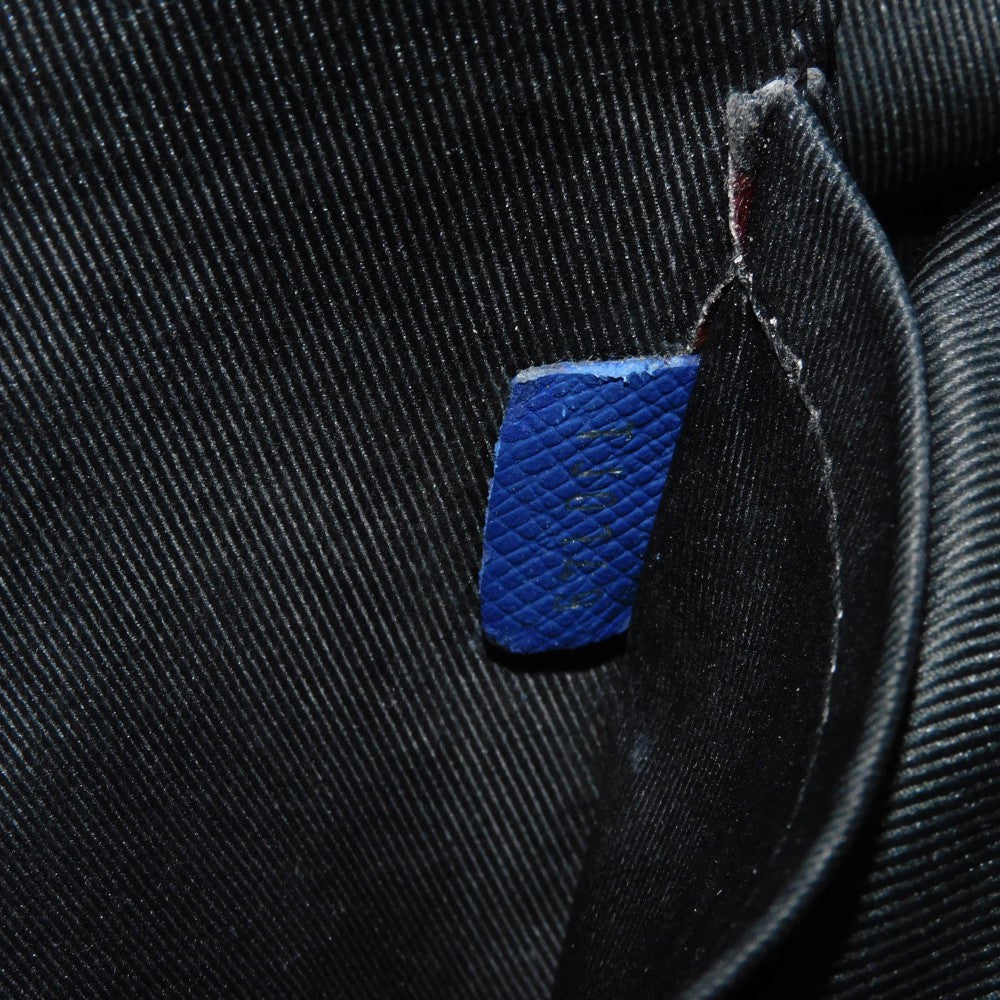 LOUIS VUITTON Backpack M30229 Taiga leather x monogram canvas cobalt Taiga Lama Monogram Discovery PM