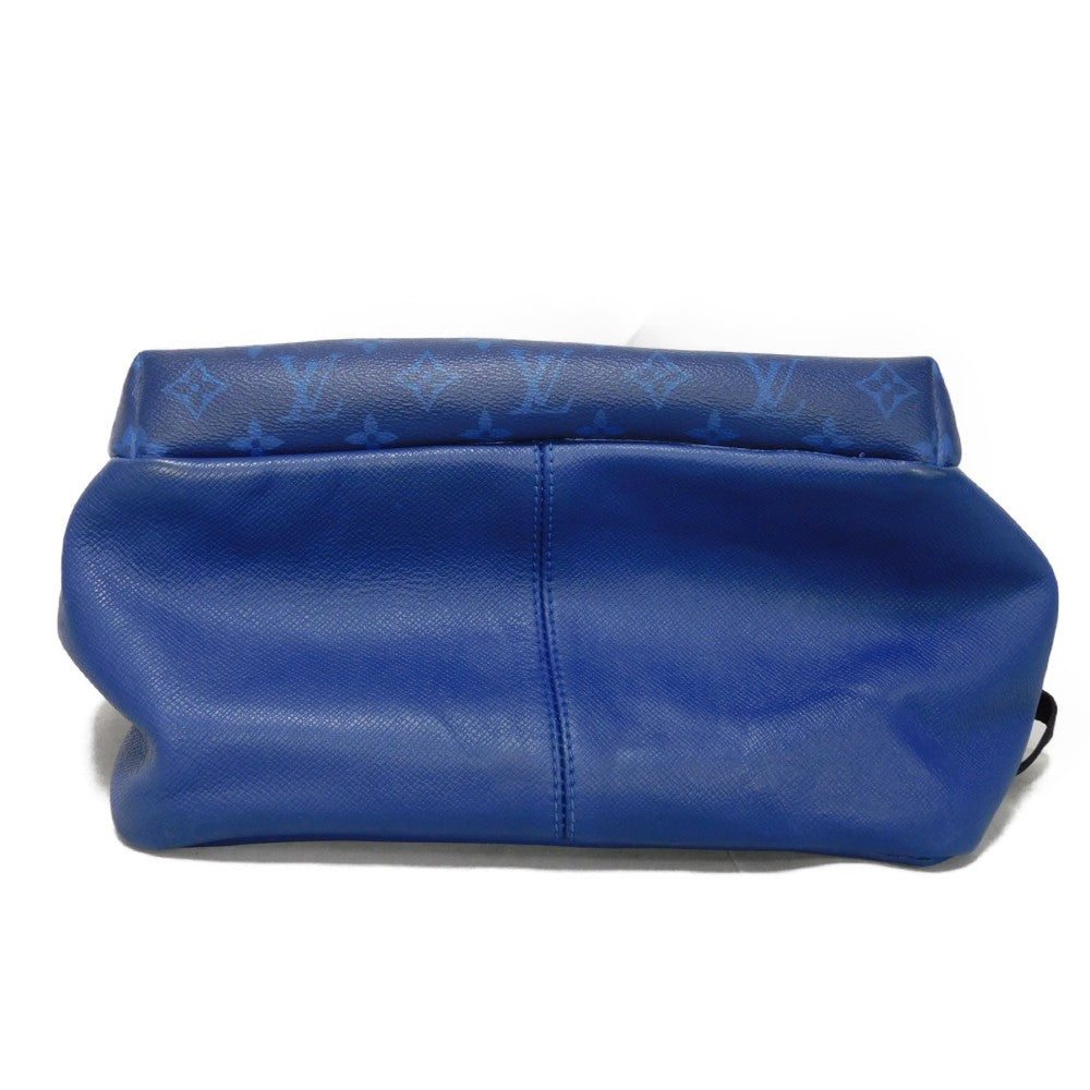 LOUIS VUITTON Backpack M30229 Taiga leather x monogram canvas cobalt Taiga Lama Monogram Discovery PM