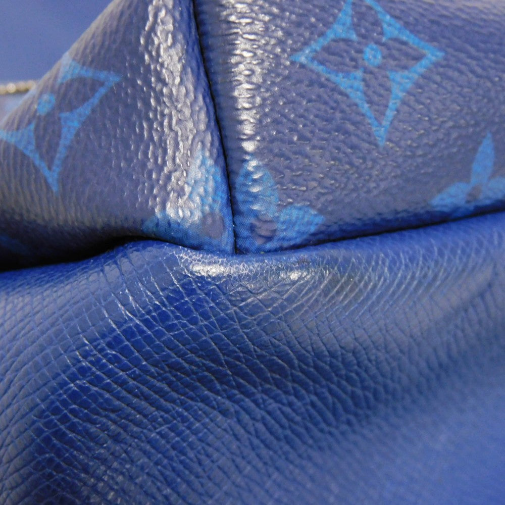 LOUIS VUITTON Backpack M30229 Taiga leather x monogram canvas cobalt Taiga Lama Monogram Discovery PM