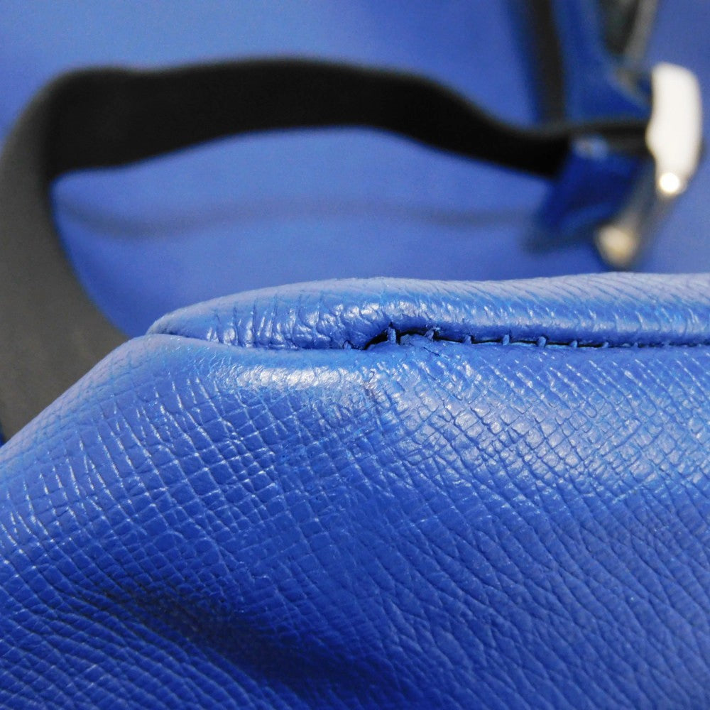 LOUIS VUITTON Backpack M30229 Taiga leather x monogram canvas cobalt Taiga Lama Monogram Discovery PM