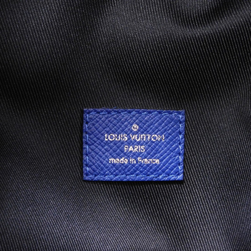 LOUIS VUITTON Backpack M30229 Taiga leather x monogram canvas cobalt Taiga Lama Monogram Discovery PM