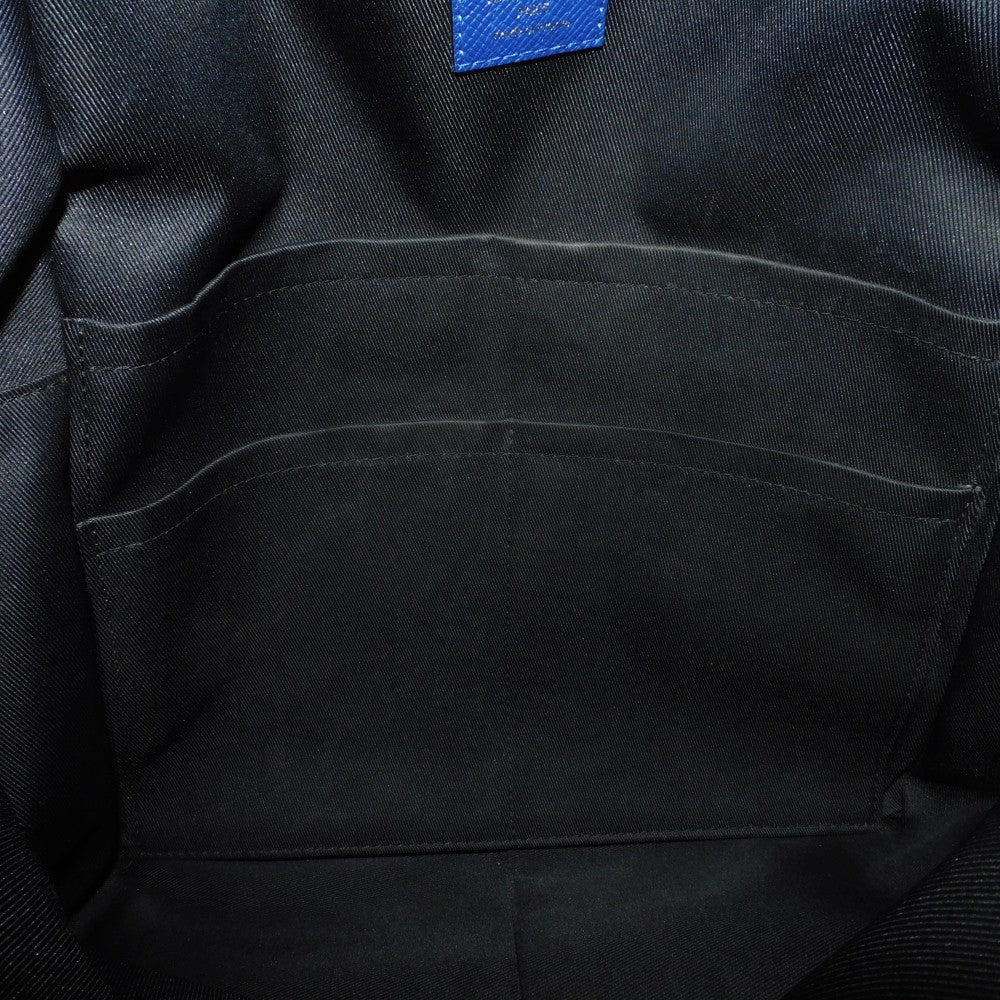 LOUIS VUITTON Backpack M30229 Taiga leather x monogram canvas cobalt Taiga Lama Monogram Discovery PM