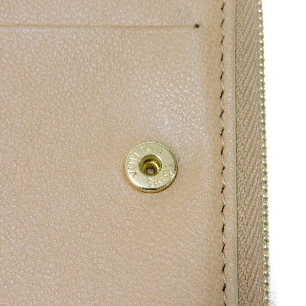 LOUIS VUITTON Bifold Wallet M81673 Lamb leather (monogram type push) x calf leather Camel Monogram emboss Portefeuille Lou