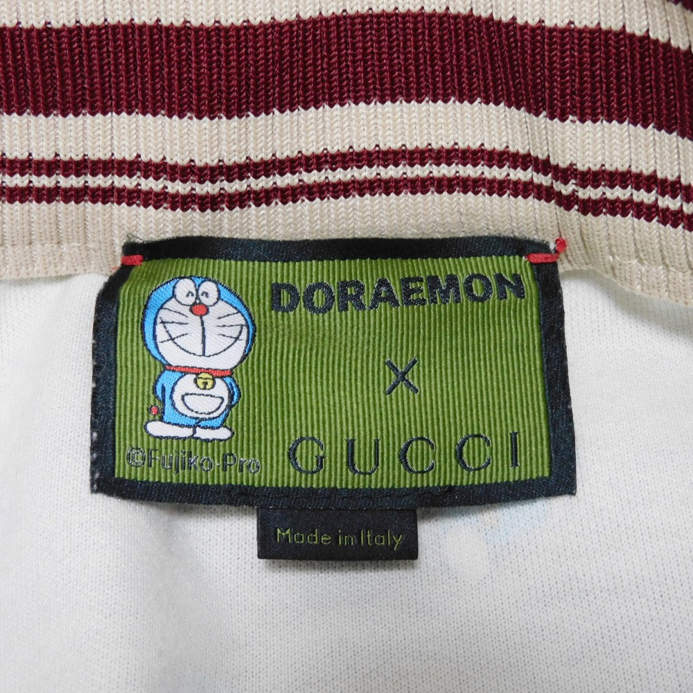 GUCCI skirt 656596 XJDH4 2138 Polyester 55(%) x Cotton 45(%) Brown x Bordeauxx Green x Red Fujiko Fujio Web XXS 155/60Y Mini GG Supreme Doraemon Technical Jersey Women Used