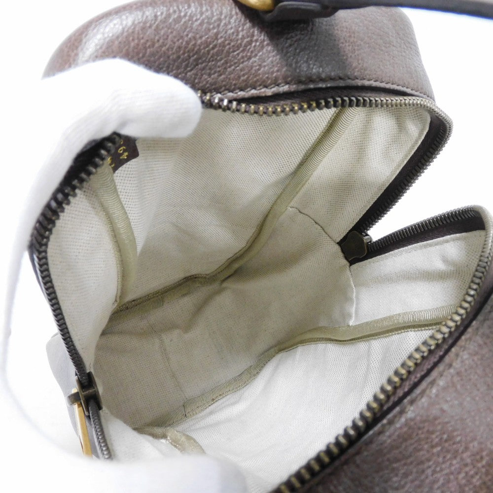 GUCCI Handbag 702387 UVSAT 7267 GG Crystal Canvas (Plastics finish) x Calf leather beige trefoil logo brown Adidas GG Crystal Mini Top Handle Bag unisex(Unisex) Used