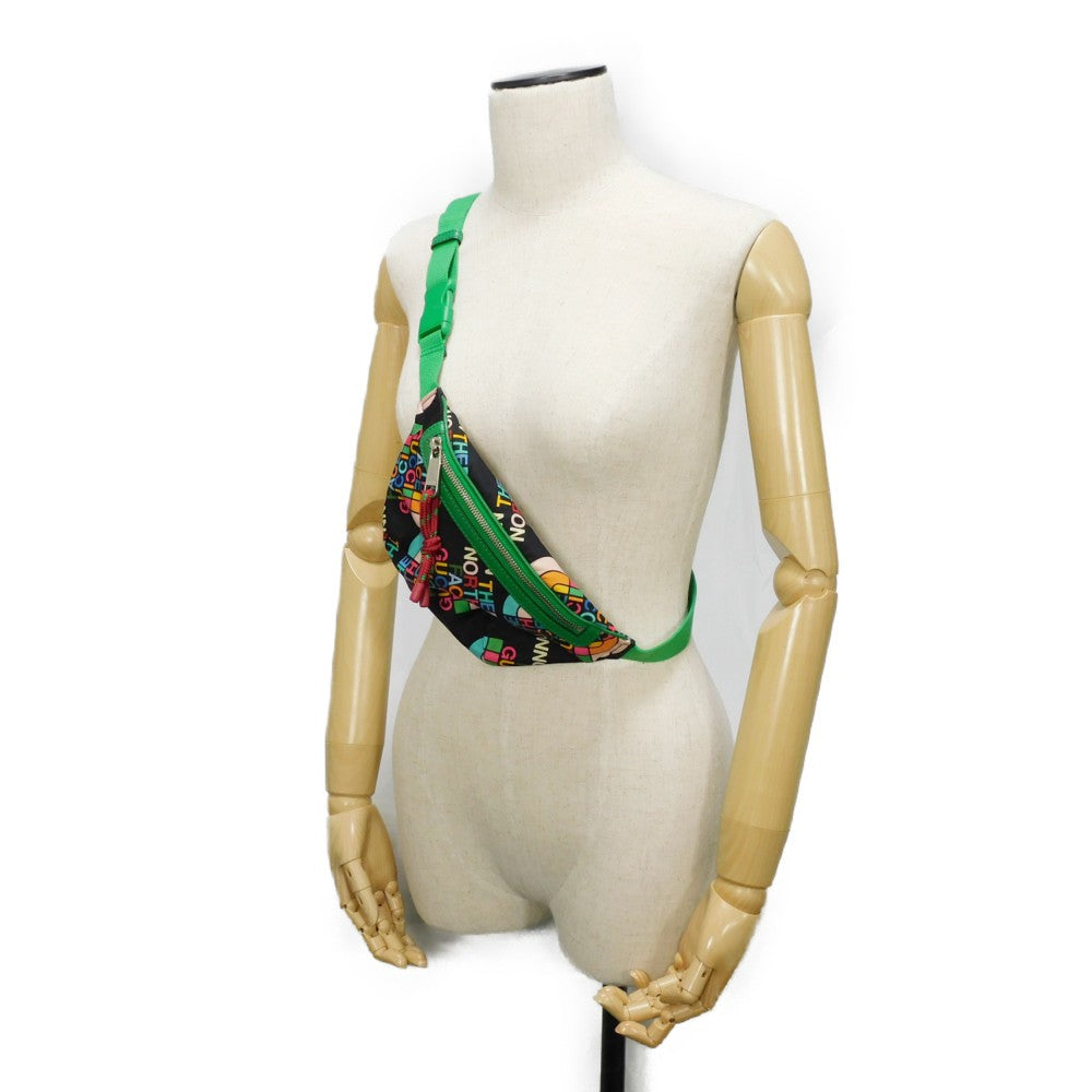 GUCCI Sling bag 650299 Nylon multicolor logo The North Face Waist Pouch