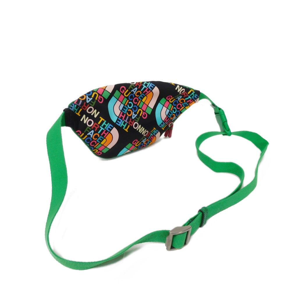 GUCCI Sling bag 650299 Nylon multicolor logo The North Face Waist Pouch