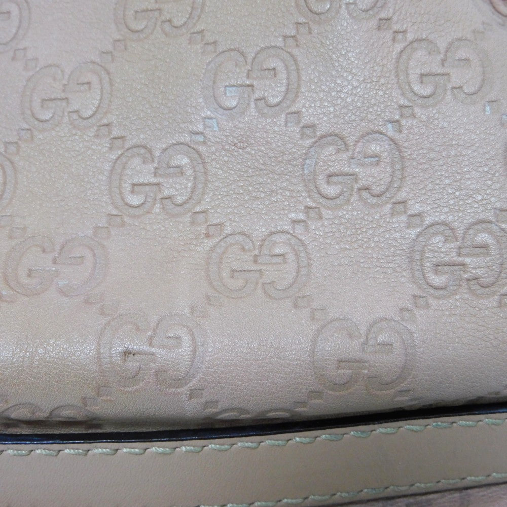 GUCCI Tote Bag 269953 Calf leather (embossed) pink beige GG Shima Scarlet Tote