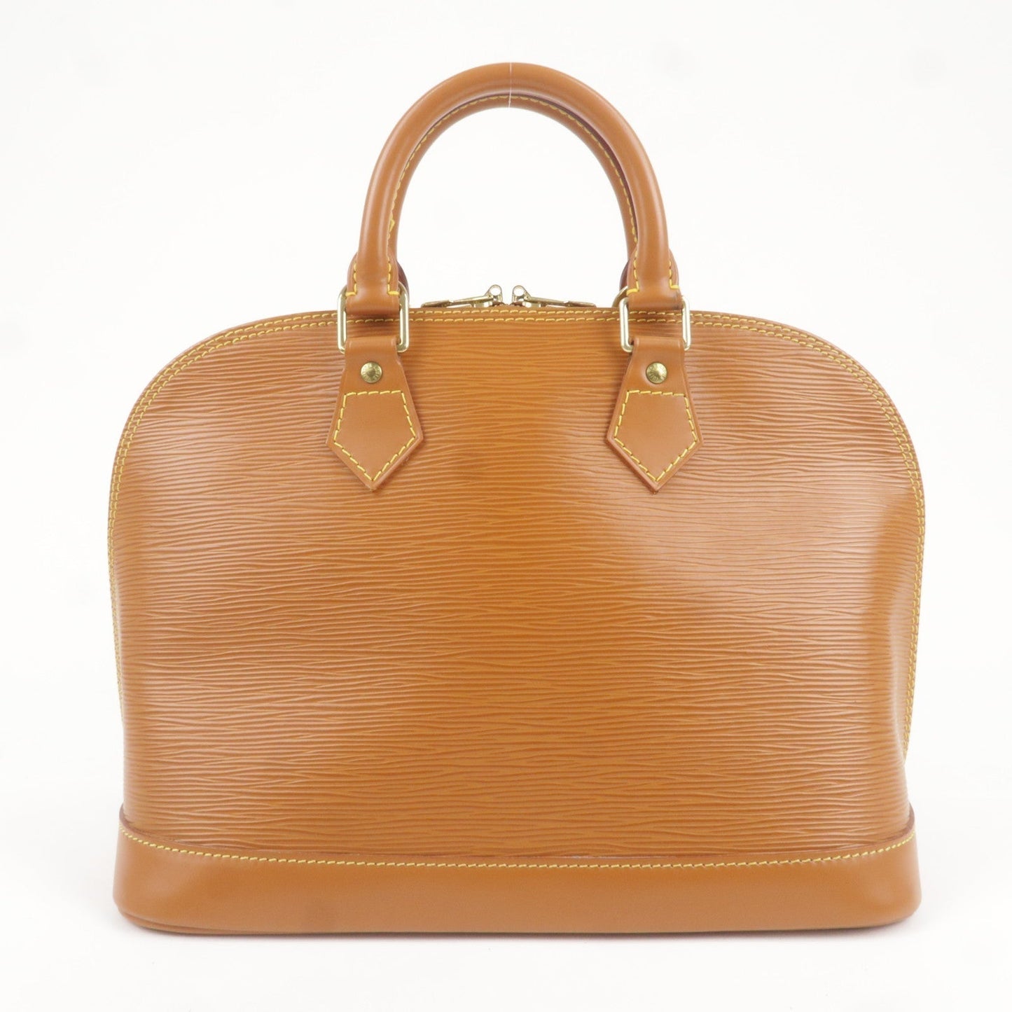 Louis Vuitton Epi Alma Hand Bag Zipang Gold M54148