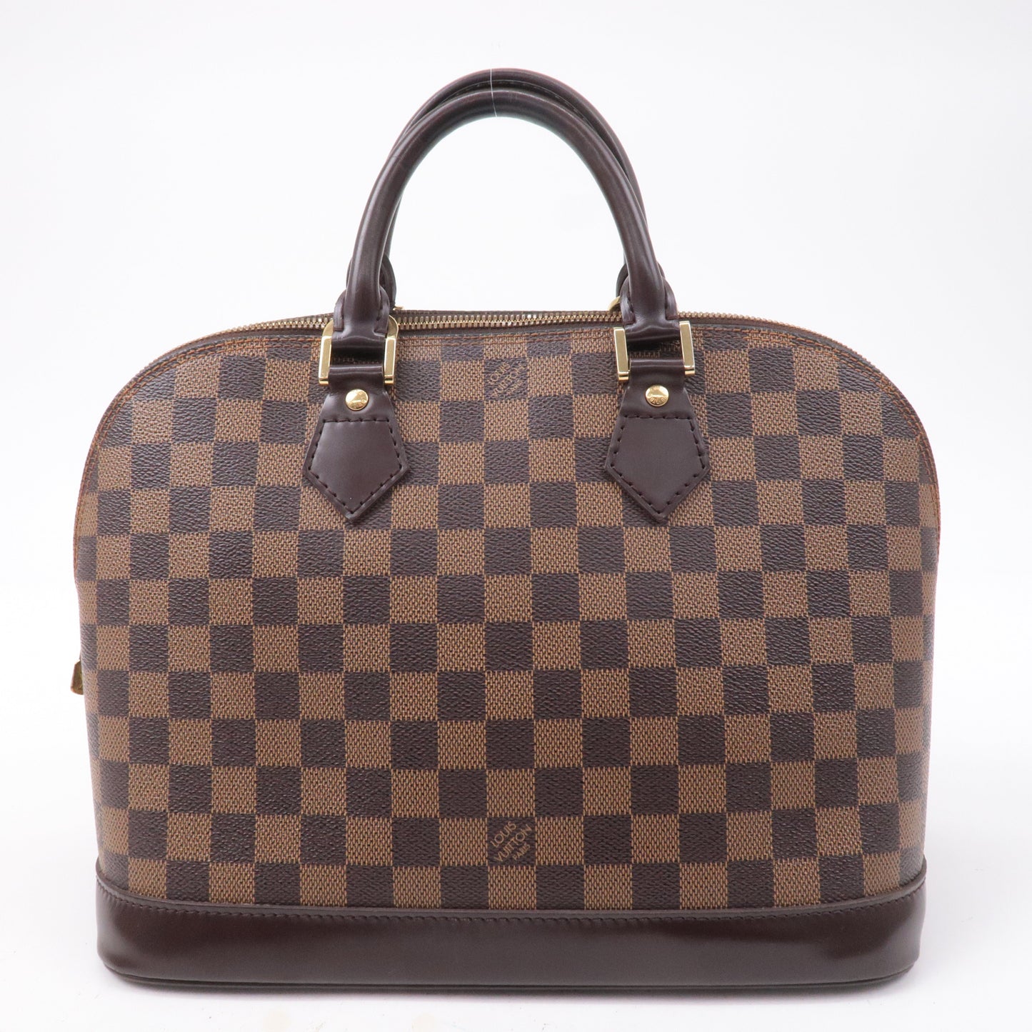 Louis Vuitton Damier Ebene Alma Hand Bag Brown N51131