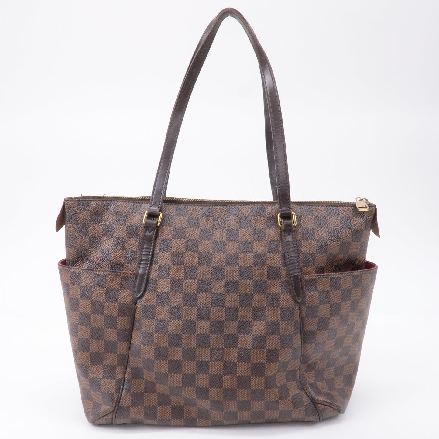 Louis Vuitton Damier Totally MM Shoulder Bag Brown N41281