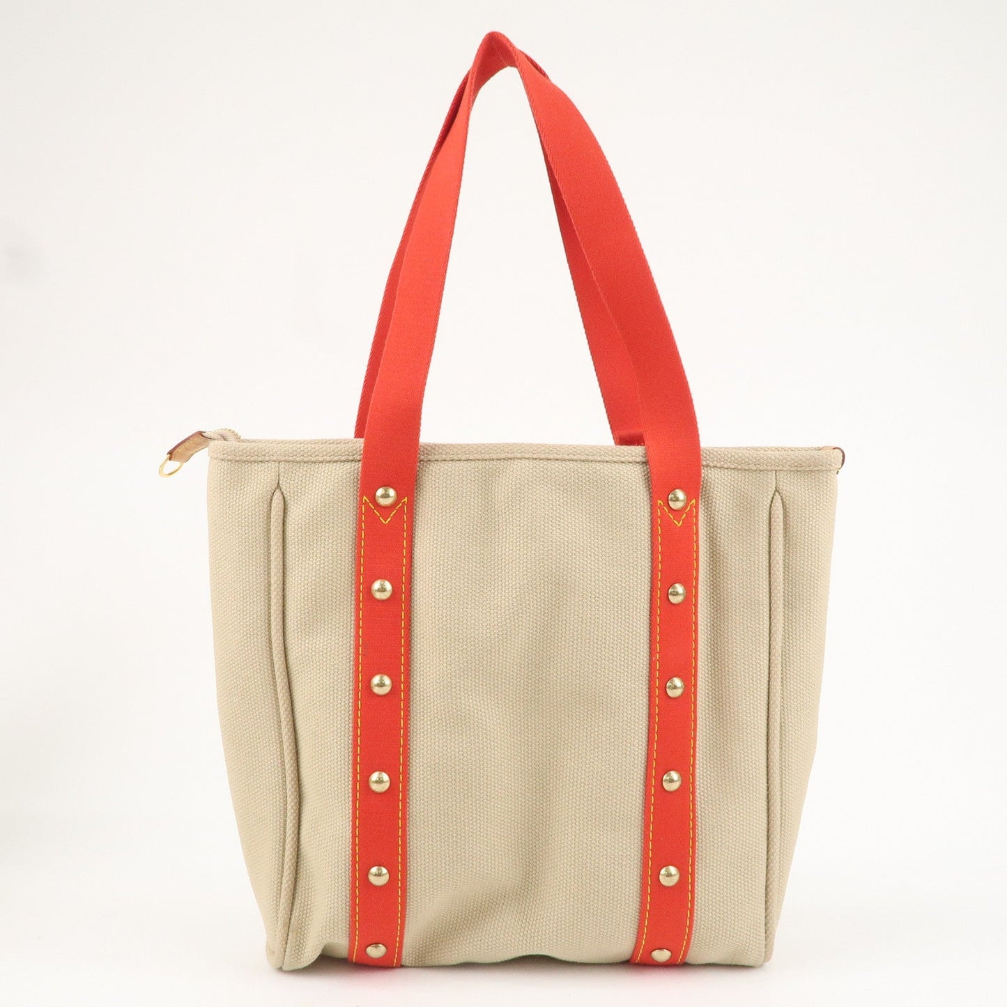 Louis Vuitton Antigua Cabas MM Tote Bag Hand Bag Rouge M40035