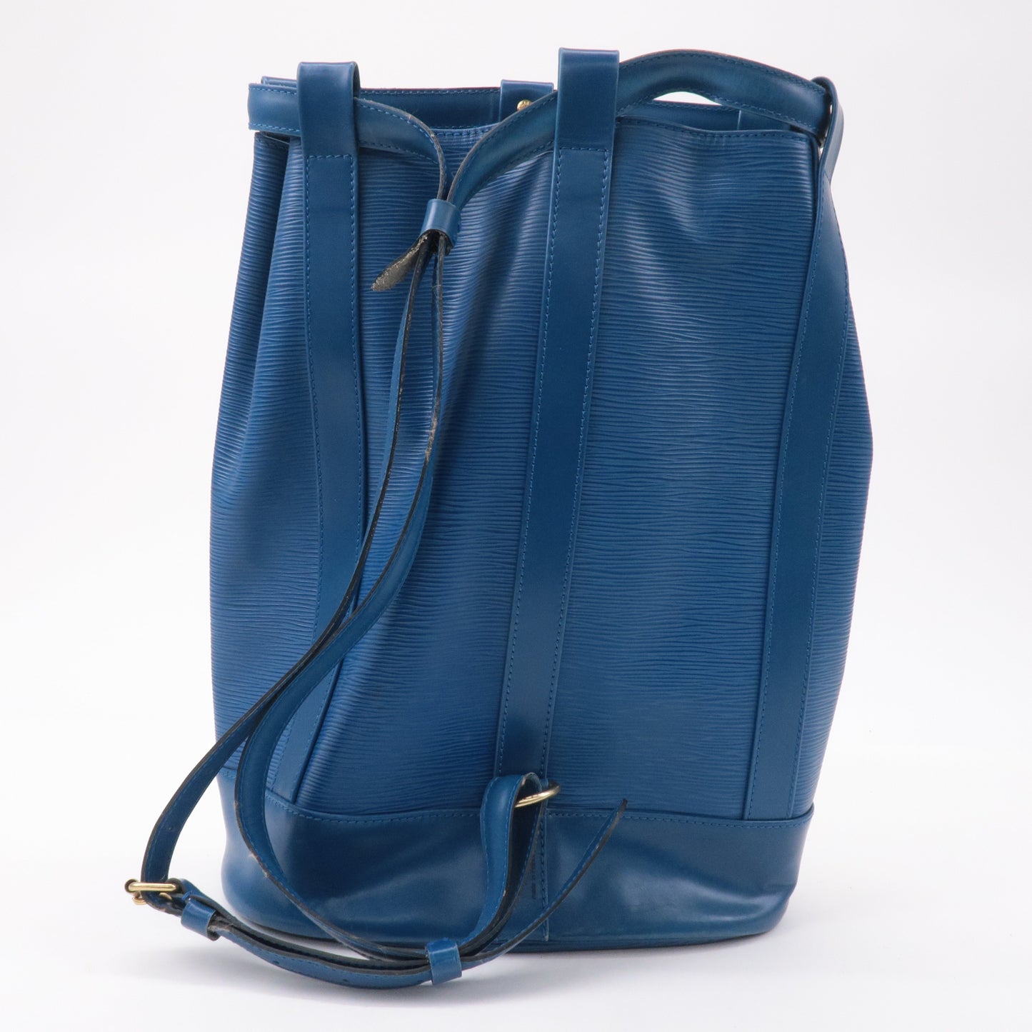 Louis Vuitton Epi Randonnee PM Laundry Bag Toledo Blue M52355