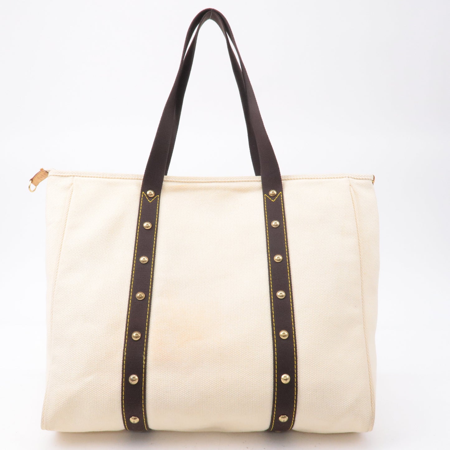 Louis Vuitton Antigua Cabas GM Tote Bag Hand Bag Ecru M40033