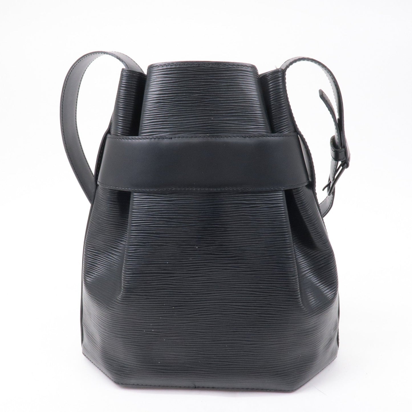 Louis Vuitton Epi Sac D'epaule PM Bucket Bag Noir Black M80157