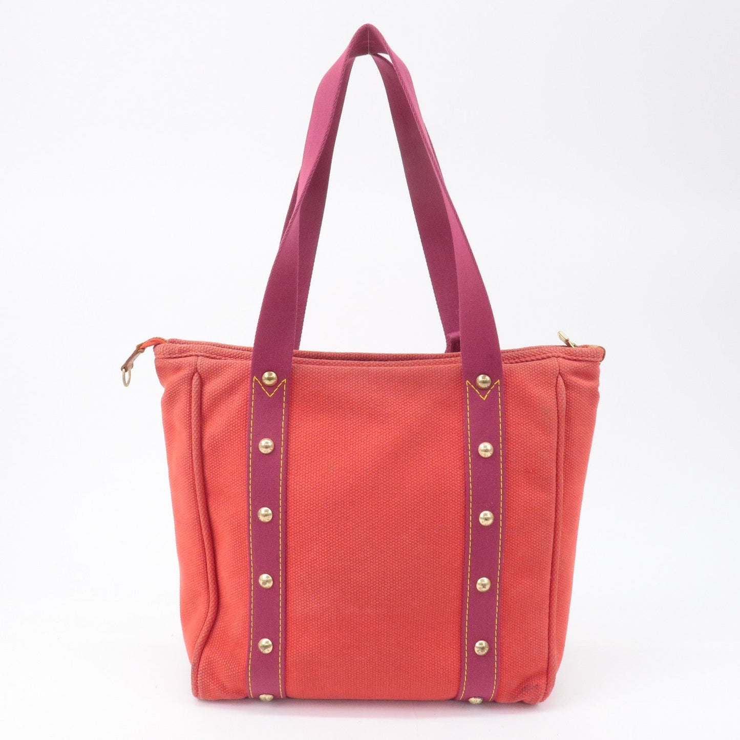 Louis Vuitton Antigua Cabas MM Tote Bag Hand Bag Rouge M40034