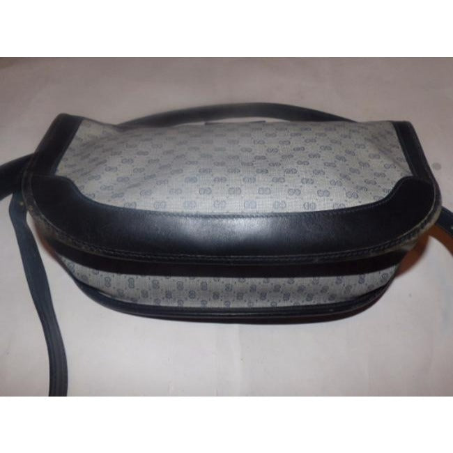 Gucci Purses Blue Leather And Gg Leather Cross Body Bag