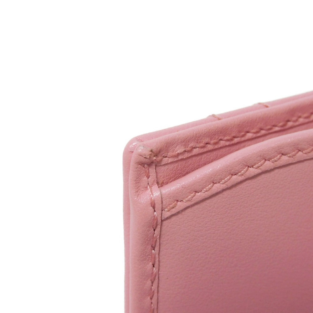 GUCCI Bifold Wallet 625693 DTD1T 5815 Calf leather Wild rose Chevron, in good condition GG Marmont Quilted Compact Chain Wallet Women Used
