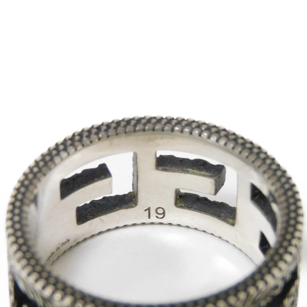 GUCCI Ring 551918 J8400 0811 Ag925 Silver (smoked) GG Square G