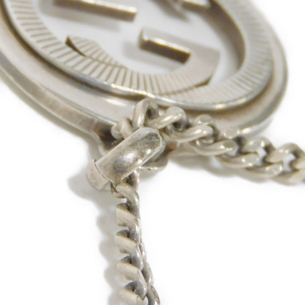GUCCI Necklace 246490 J8400 8106 Ag925 Silver GG Interlocking G mens Secondhand